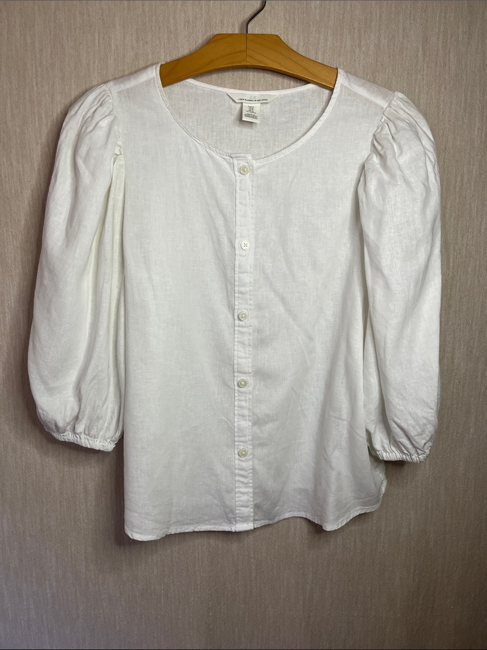 Linen Button Down Blouse